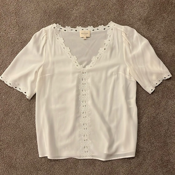 Sezane Tops - Sezane Ilonie Blouse Écru. - Size 34
